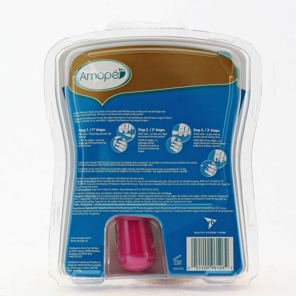 Amope Pedi Perfect Electronic Nail Care System (Pink) Image 2