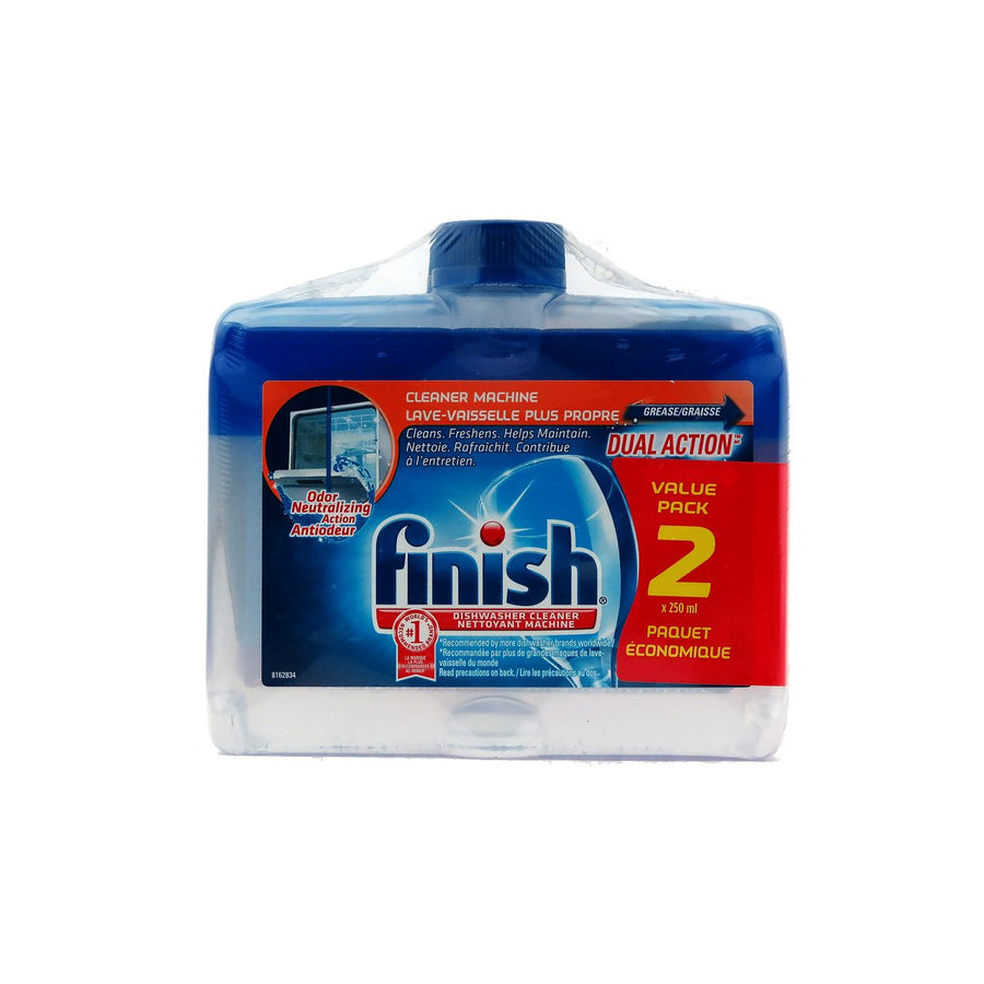FINISH DISHWASHER CLEANER DUAL ACTION 250ml X 2 PACK Image 1