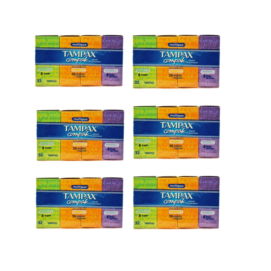 Tampax Multipax Tampons 6 Pack Image 1