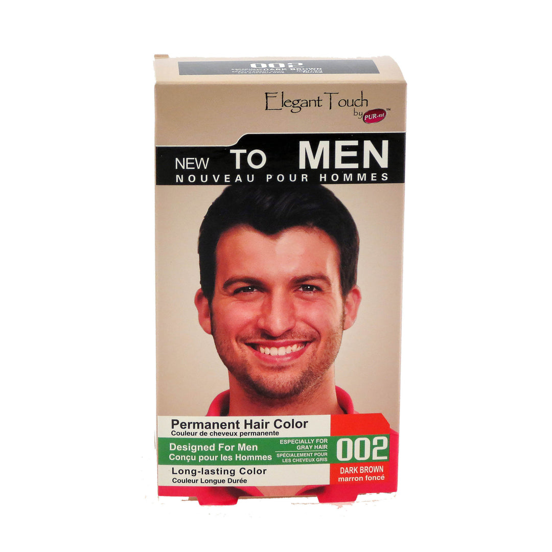 Hair Color for Men Dark Brown 002 Elegant Touch by PUR-est Image 1