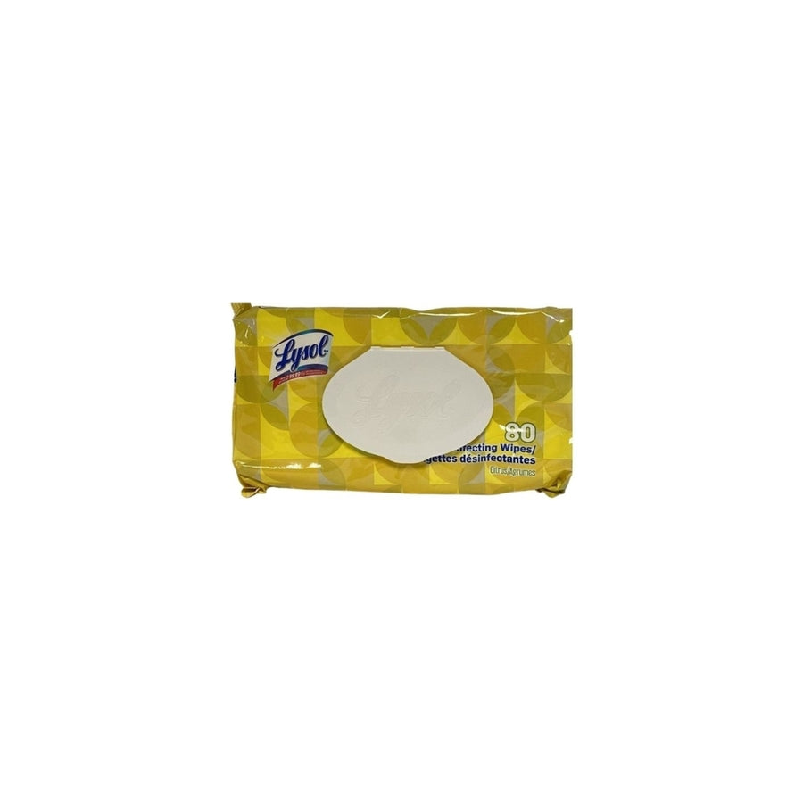 Lysol Disinfecting wipes citrus Handi flat 1Pack X 80ct Image 1