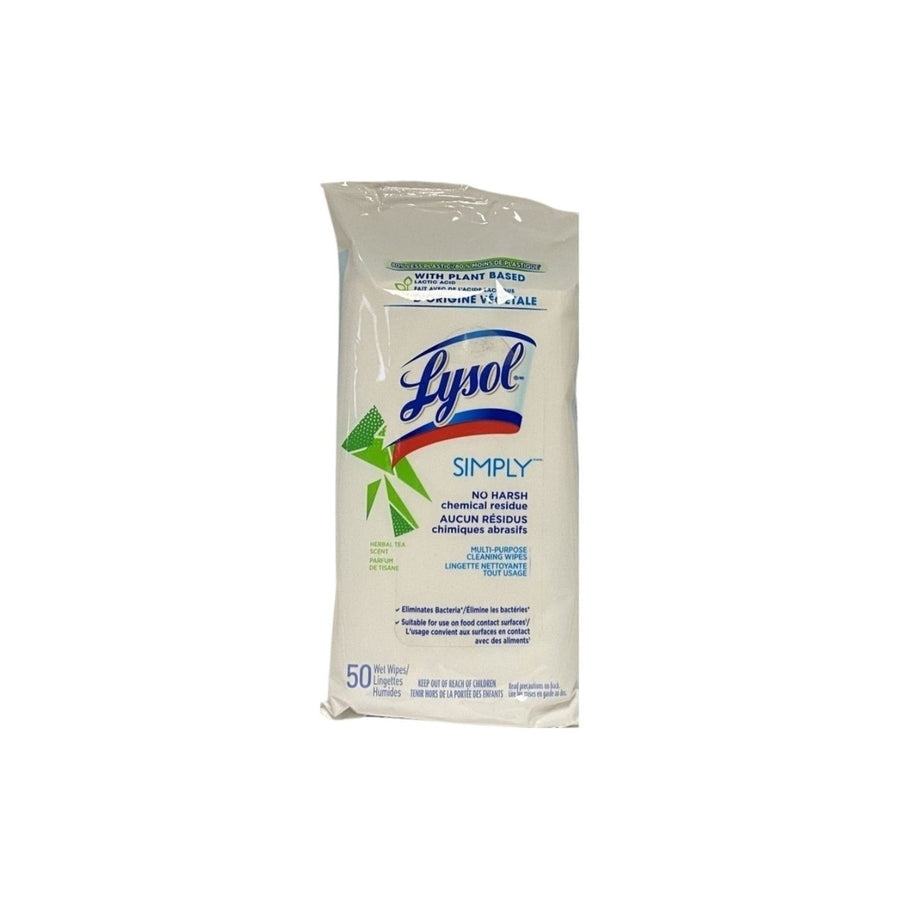 LYSOL WIPES SIMPLY Flat Pack Lightly Scented 50 ct Image 1
