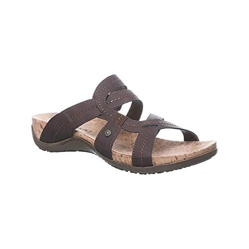 BEARPAW Womens Kai II Sandal Dark Brown - 2666W-209  DARK BROWN Image 1