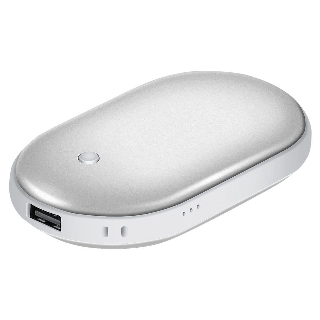 Portable Hand Warmer 5000mAh Power Bank Rechargeable Pocket Warmer Double-Sided Heating Handwarmer Image 3