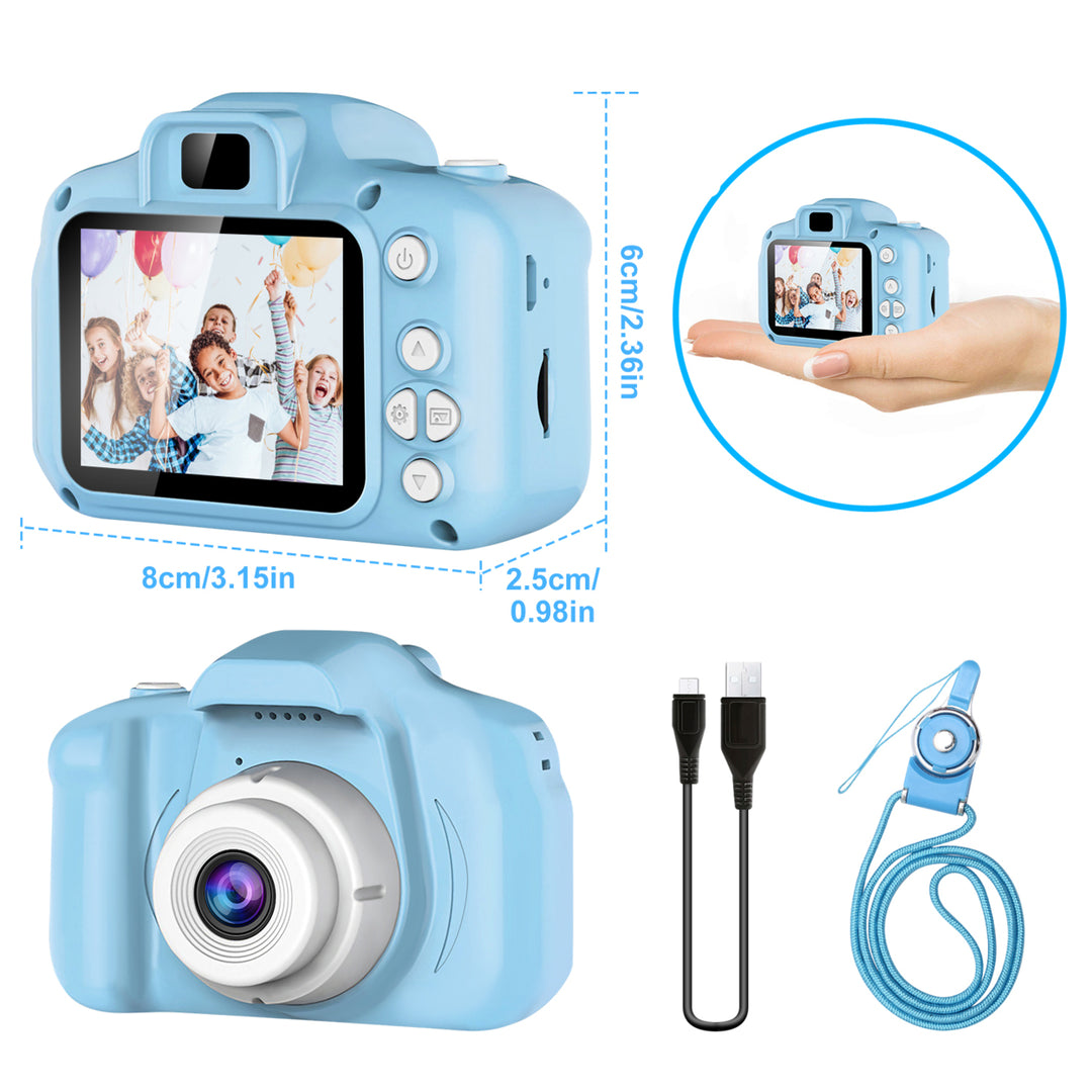 Kids Digital Camera with 2.0in Screen 12MP 1080P FHD Video Camera 4X Digital Zoom Games 32GB Card Supported Image 8