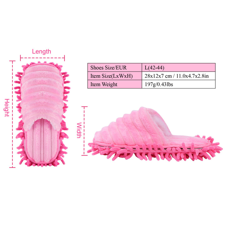 Mop Slippers Unisex Detachable Floor Mopping Shoes Microfiber Dusting Slippers Image 3