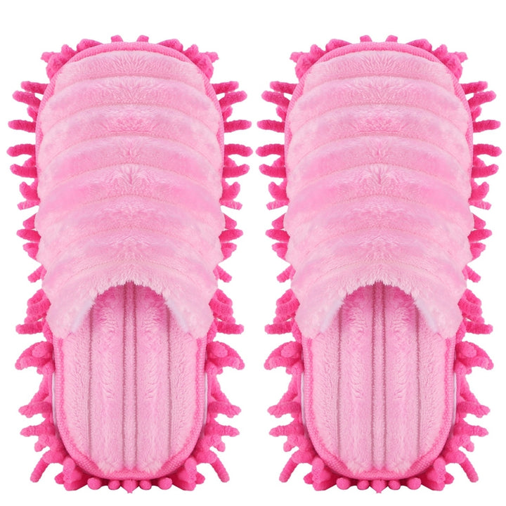 Mop Slippers Unisex Detachable Floor Mopping Shoes Microfiber Dusting Slippers Image 6