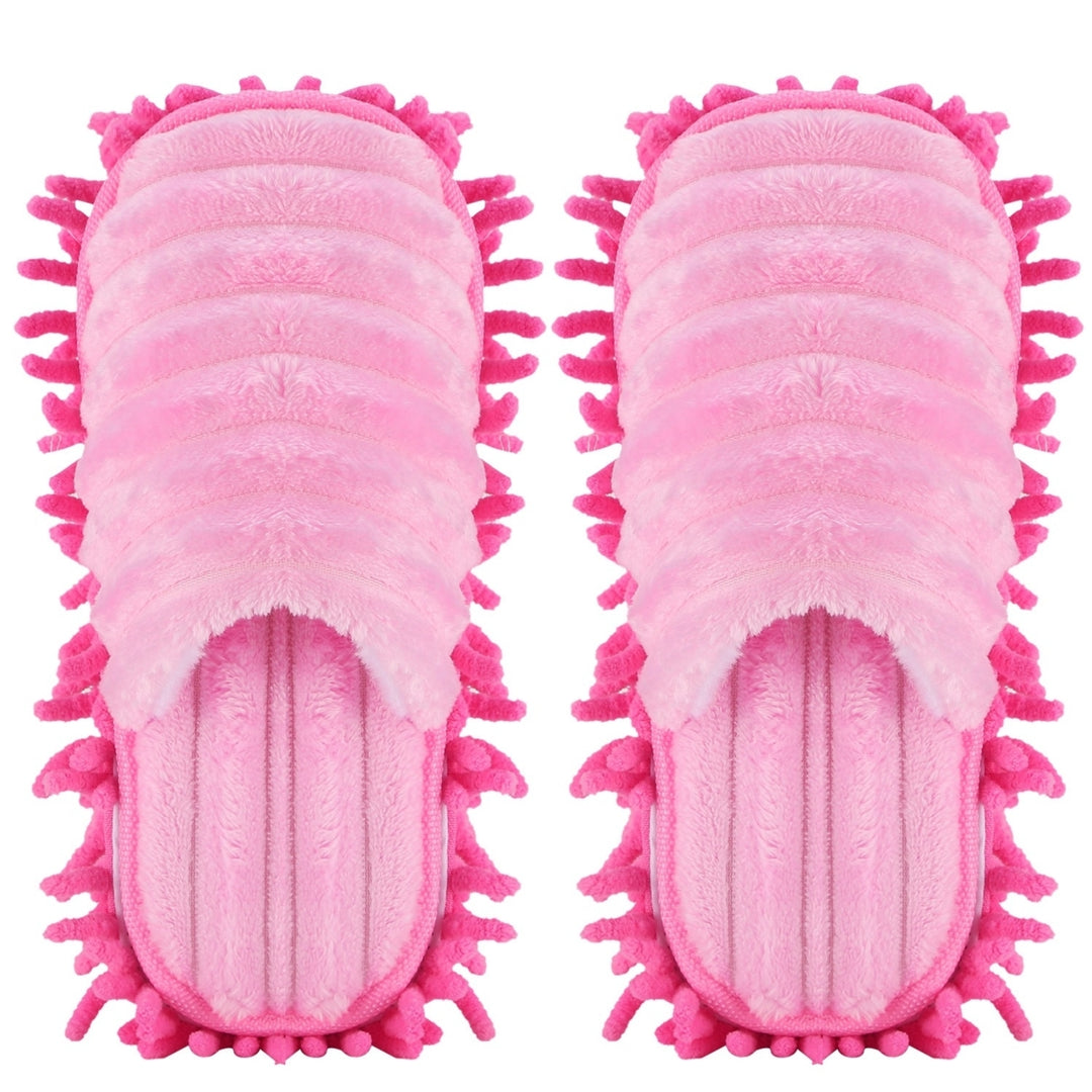 Mop Slippers Unisex Detachable Floor Mopping Shoes Microfiber Dusting Slippers Image 7