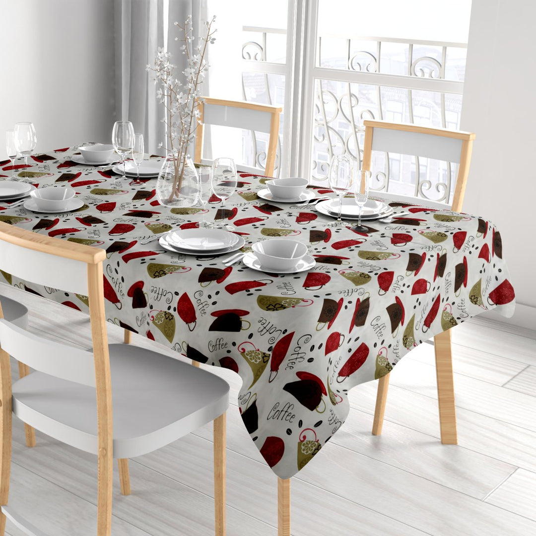 2-Pack Waterproof Flannel Back Vinyl Tablecloth Stain Resistant Multiple Sizes Image 9