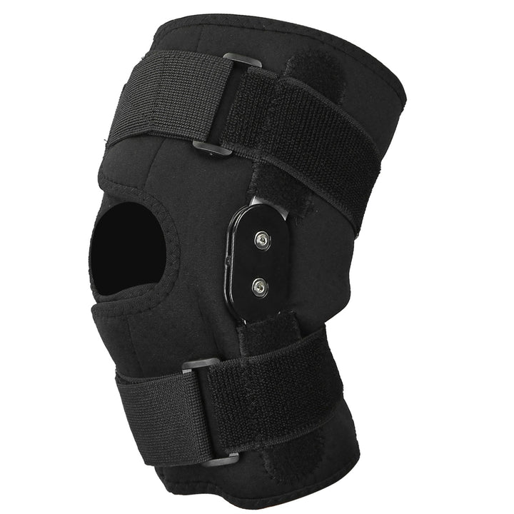 Adjustable Open Patella Knee Brace Sport Support Black Neoprene Size M L XL XXL Image 10