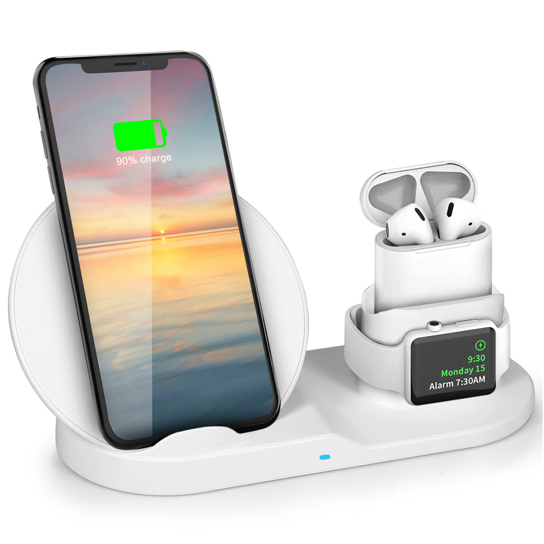 Wireless Charger 10W Fast Charging Station For iPhone Apple iWatch Series Image 9