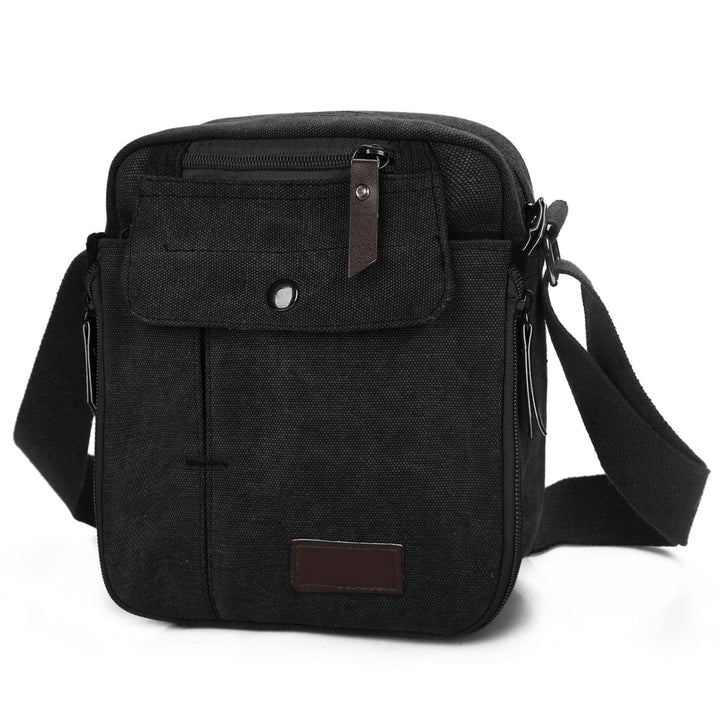 Unisex Crossbody Bags Canvas Phone Tablet PC Shoulder Bag Credit Card Key Messenger Purse Image 9