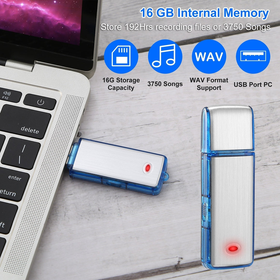 Mini Voice Recorder Digital Sound Audio Activated Recorder USB Flash Drive Disk Image 3