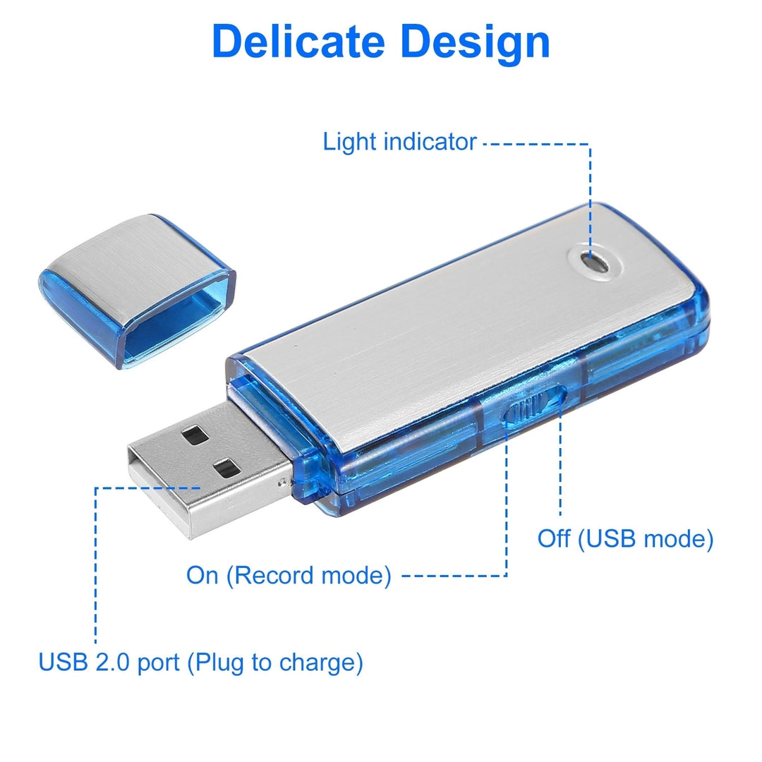 Mini Voice Recorder Digital Sound Audio Activated Recorder USB Flash Drive Disk Image 4