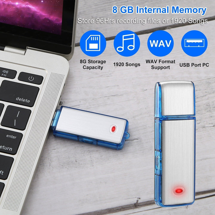 Mini Voice Recorder Digital Sound Audio Activated Recorder USB Flash Drive Disk Image 8