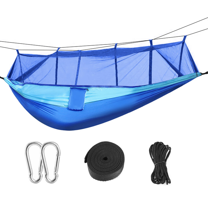 600lbs Load 2 Persons Hammock Mosquito Net Outdoor Hiking Camping Hommock Image 7
