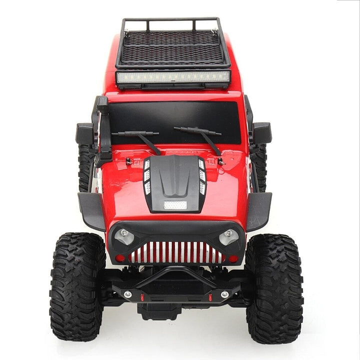 1/10 2.4G 4X4 Crawler RC Car Desert Mountain Rock Vehicle Models With Two Motors LED Head Light Two Battery Image 8