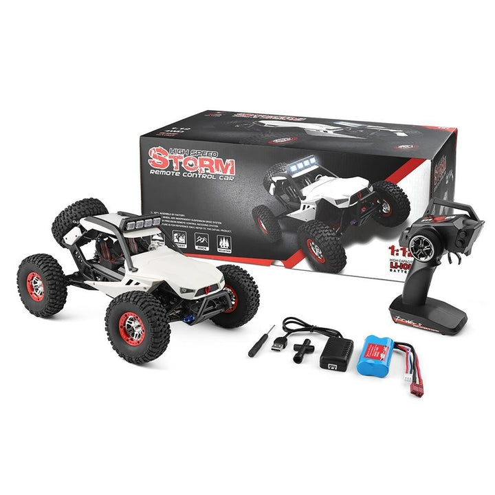 1,12 2.4G 4WD High Speed 40km,h Off Road On Road RC Car With Head Light 7.4V 1500mAh Image 9