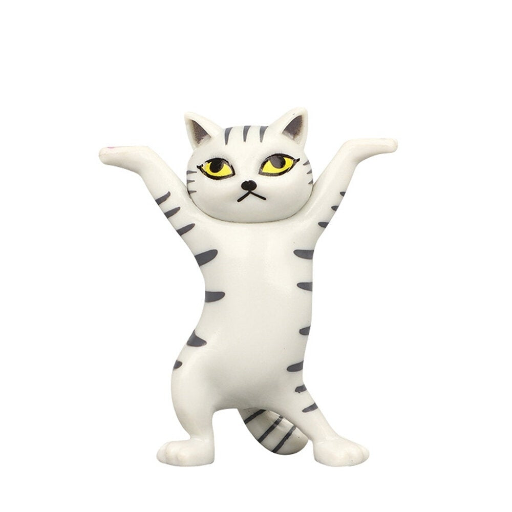 1 PC Cartoon Dancing Cat Figure Doll Figurines Handmade Enchanting Kittens Toy for Office Pen Holder Image 7
