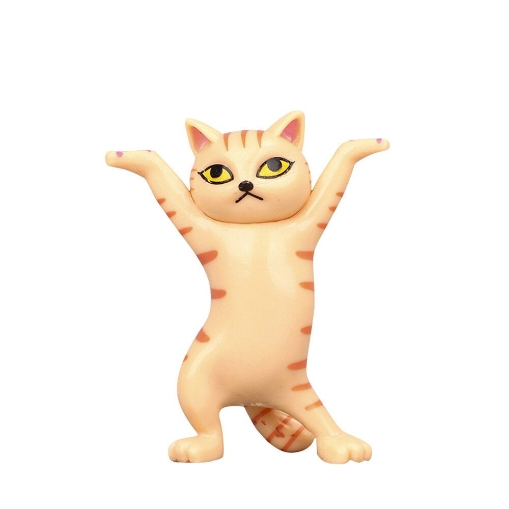 1 PC Cartoon Dancing Cat Figure Doll Figurines Handmade Enchanting Kittens Toy for Office Pen Holder Image 8