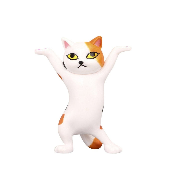 1 PC Cartoon Dancing Cat Figure Doll Figurines Handmade Enchanting Kittens Toy for Office Pen Holder Image 9