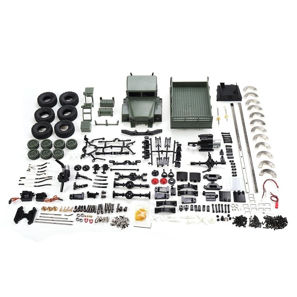 1,16 6WD RC Car Metal Kit with 370 Motor Metal Dual Speed Gear Case Gear Drive Shaft Wheels Weight Image 1