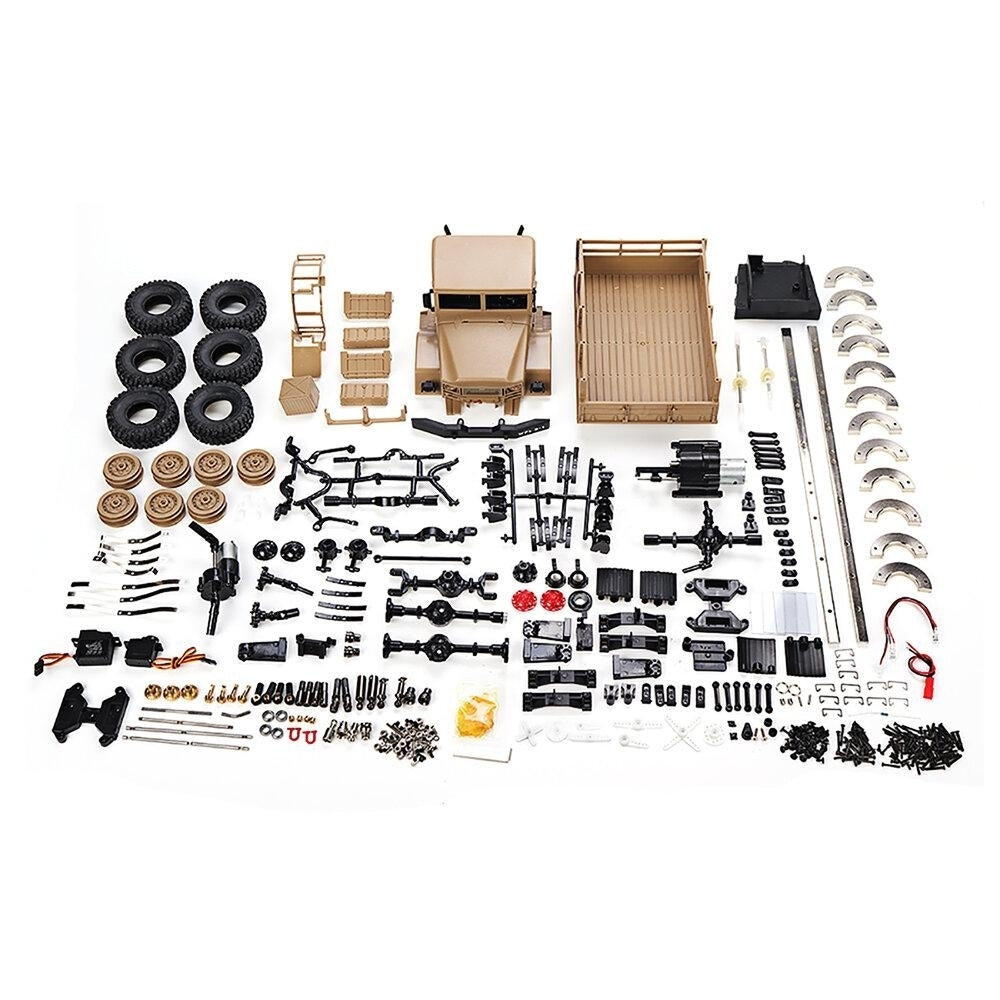 1,16 6WD RC Car Metal Kit with 370 Motor Metal Dual Speed Gear Case Gear Drive Shaft Wheels Weight Image 3