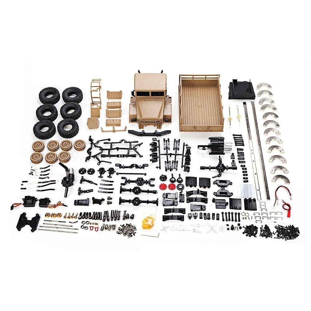 1,16 6WD RC Car Metal Kit with 370 Motor Metal Dual Speed Gear Case Gear Drive Shaft Wheels Weight Image 1