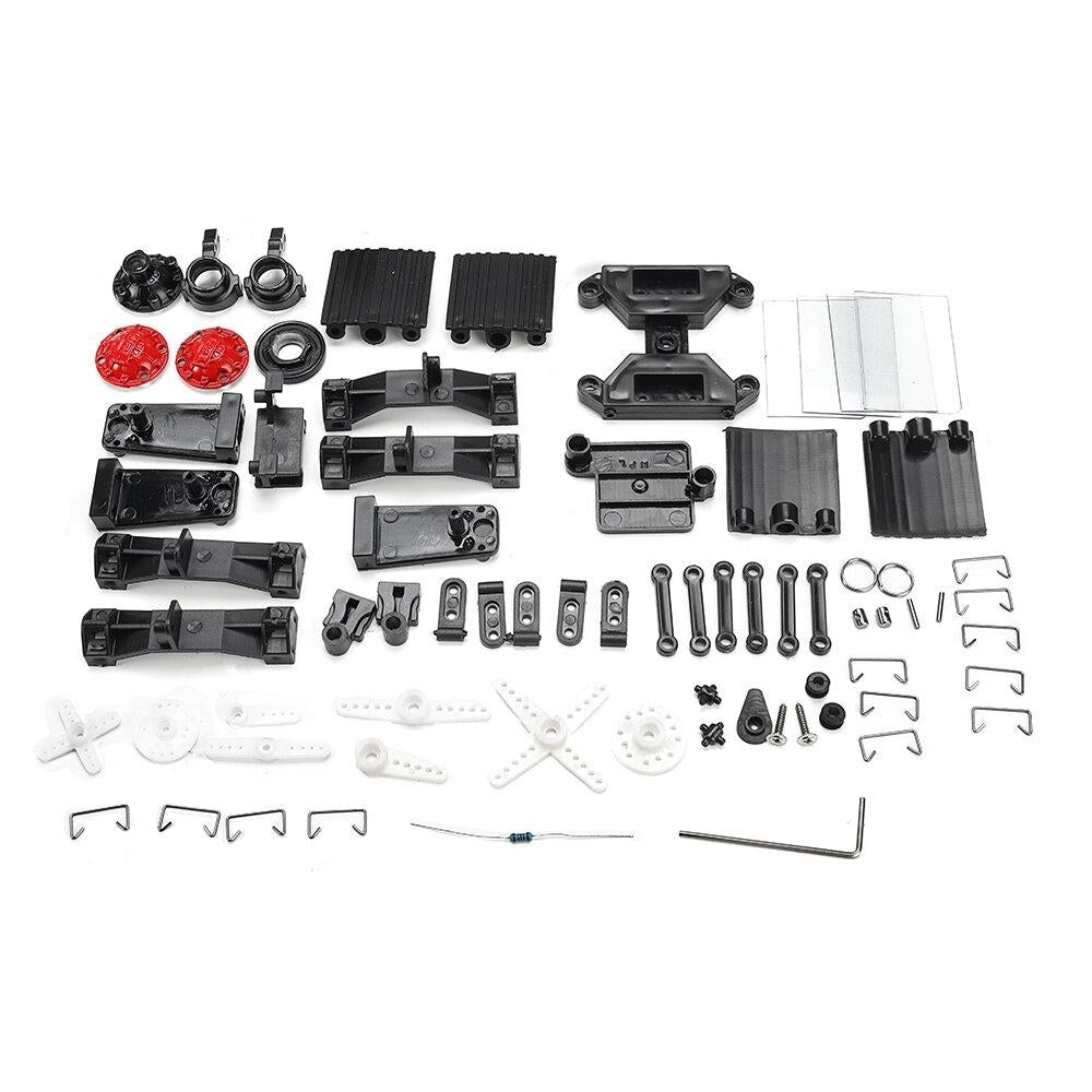 1,16 6WD RC Car Metal Kit with 370 Motor Metal Dual Speed Gear Case Gear Drive Shaft Wheels Weight Image 9