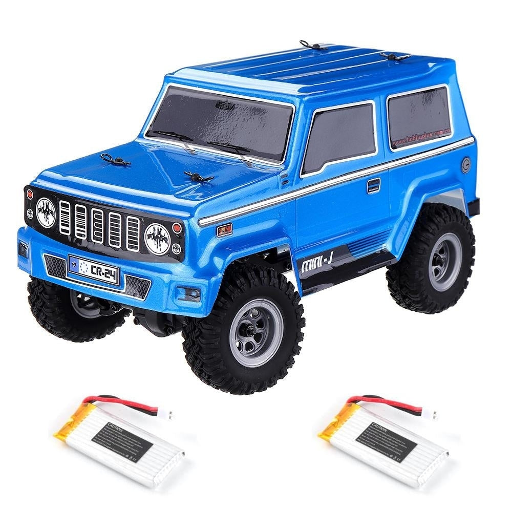 1,24 Mini RC Car Crawler with Two Batteries 4WD 2.4G Waterproof RC Vehicle Model RTR for Kids and Adults Image 1