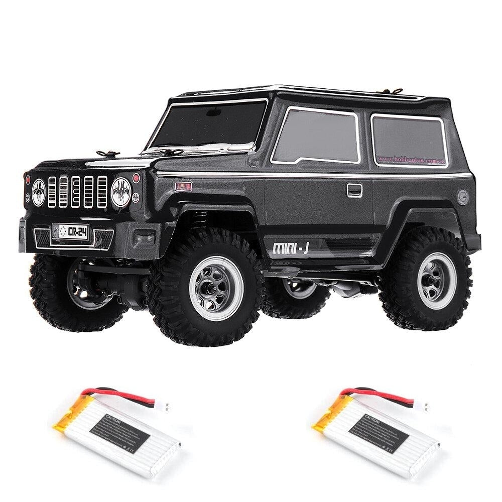 1,24 Mini RC Car Crawler with Two Batteries 4WD 2.4G Waterproof RC Vehicle Model RTR for Kids and Adults Image 2