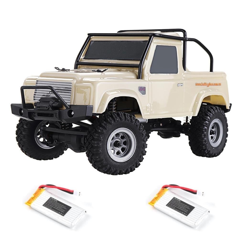 1,24 Mini RC Car Crawler with Two Batteries 4WD 2.4G Waterproof RC Vehicle Model RTR for Kids and Adults Image 1