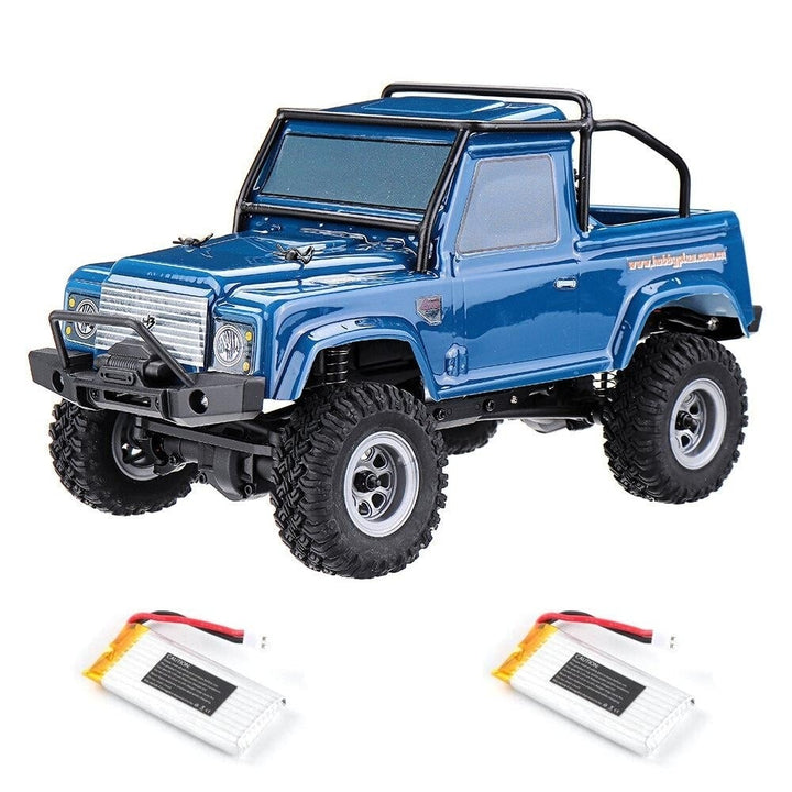1,24 Mini RC Car Crawler with Two Batteries 4WD 2.4G Waterproof RC Vehicle Model RTR for Kids and Adults Image 1