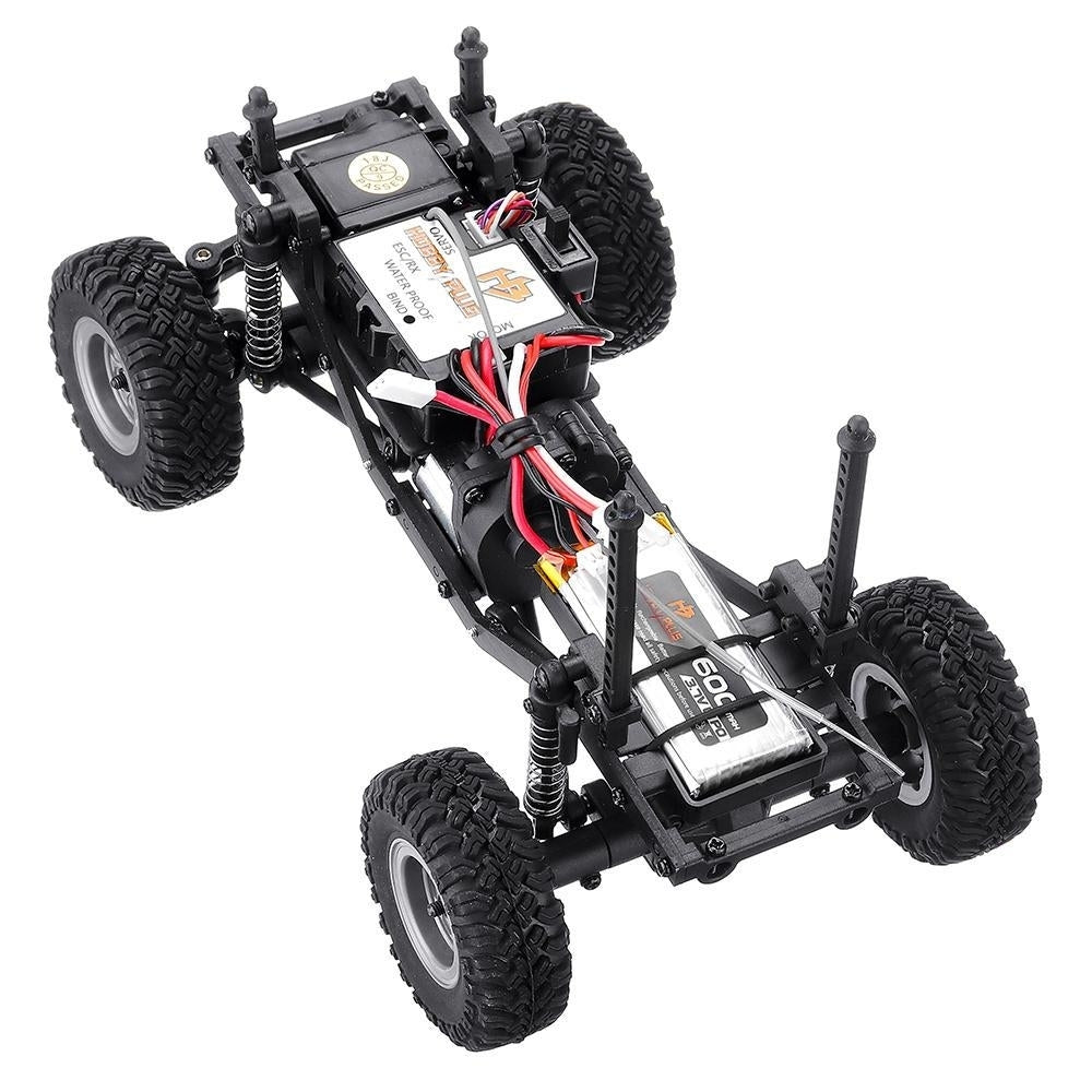 1,24 Mini RC Car Crawler with Two Batteries 4WD 2.4G Waterproof RC Vehicle Model RTR for Kids and Adults Image 8