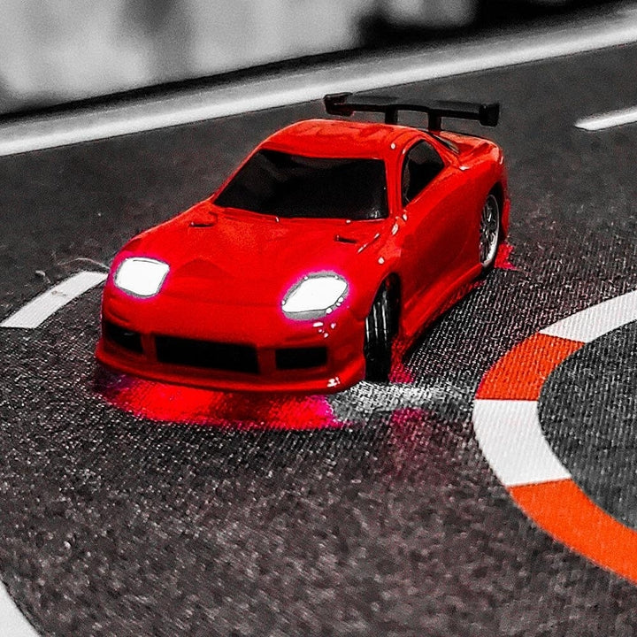 1,76 2.4G Mini RC Car Sports Vehicles LED Lights Full Proportional Toys On-Road Models Image 2