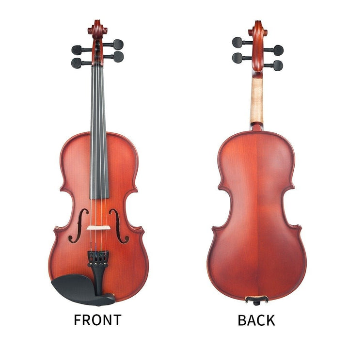 1,4 Violin Matte,Bright Violin Student Violin W,Case+Bow Set For Biginner Violin Learner Natural Color Violin Image 3