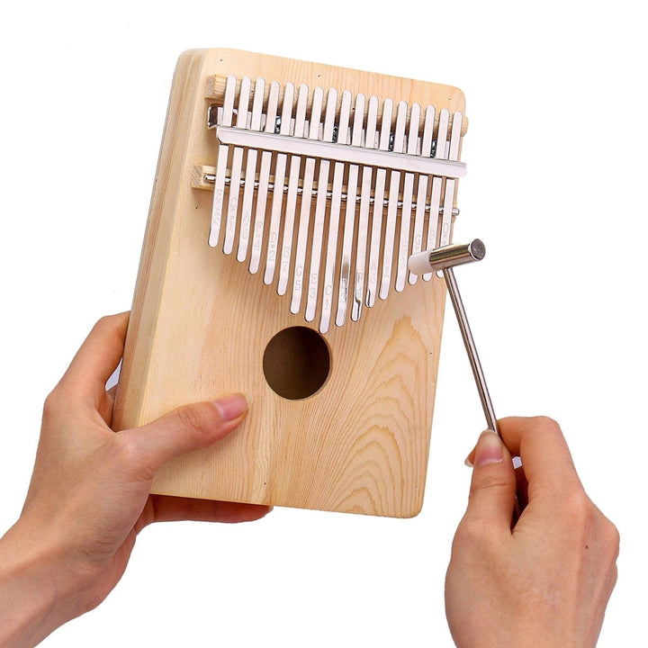 10,17 Keys Kalimbas Thumb Piano Solid Pine Plywood Wood Finger Percussion Gifts Image 2