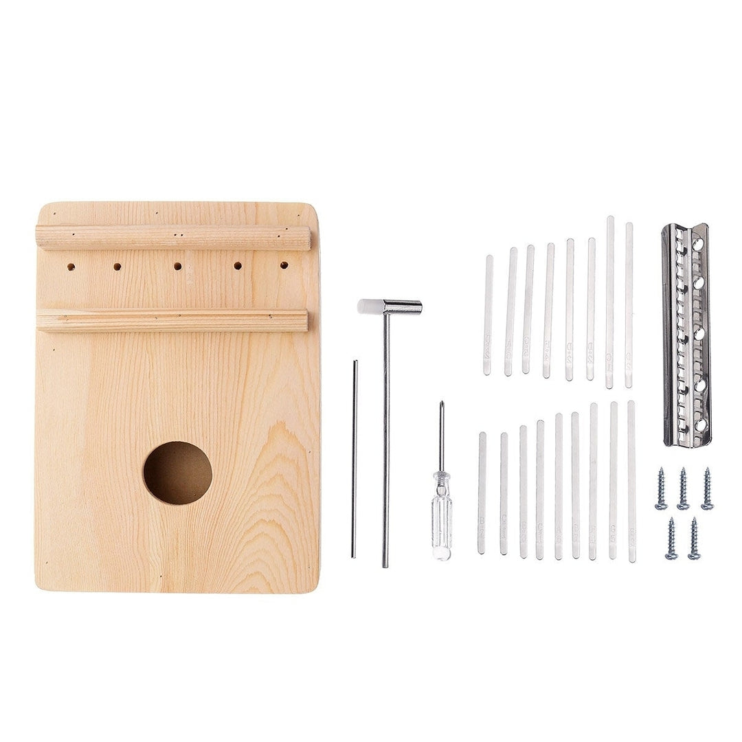 10,17 Keys Kalimbas Thumb Piano Solid Pine Plywood Wood Finger Percussion Gifts Image 6