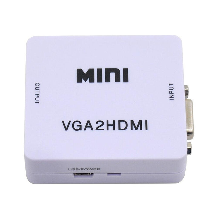 1080P HD VGA to HDMI Converter Adapter with Audio USB Power Connector for PC Laptop to HDTV Monitor Display Image 4