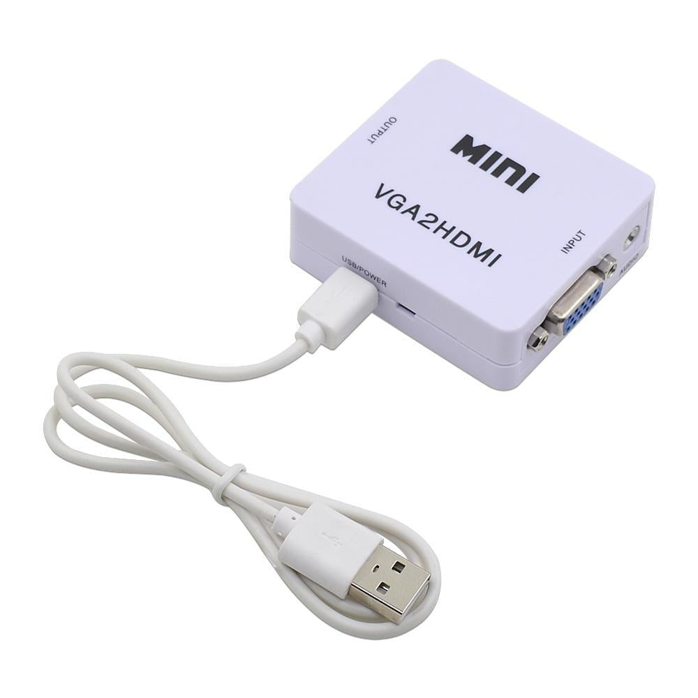 1080P HD VGA to HDMI Converter Adapter with Audio USB Power Connector for PC Laptop to HDTV Monitor Display Image 7