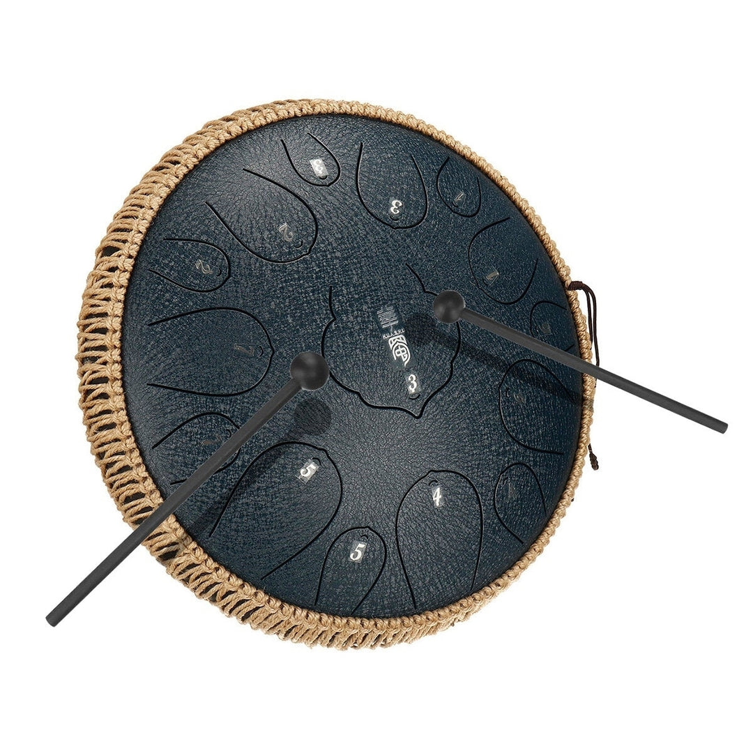 12.5 Inch 15 Notes Steel Tongue Drum Tank Drum Music Percussion Instrument+Bag Image 4