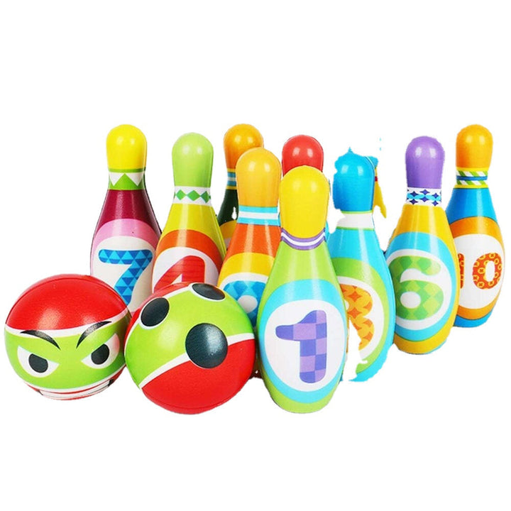 12Pcs Cute Mini Bowling PU Soft Indoor Sport Play Games Safe Foam Kids Bowling Children Indoor Sport Family Funny Game Image 7