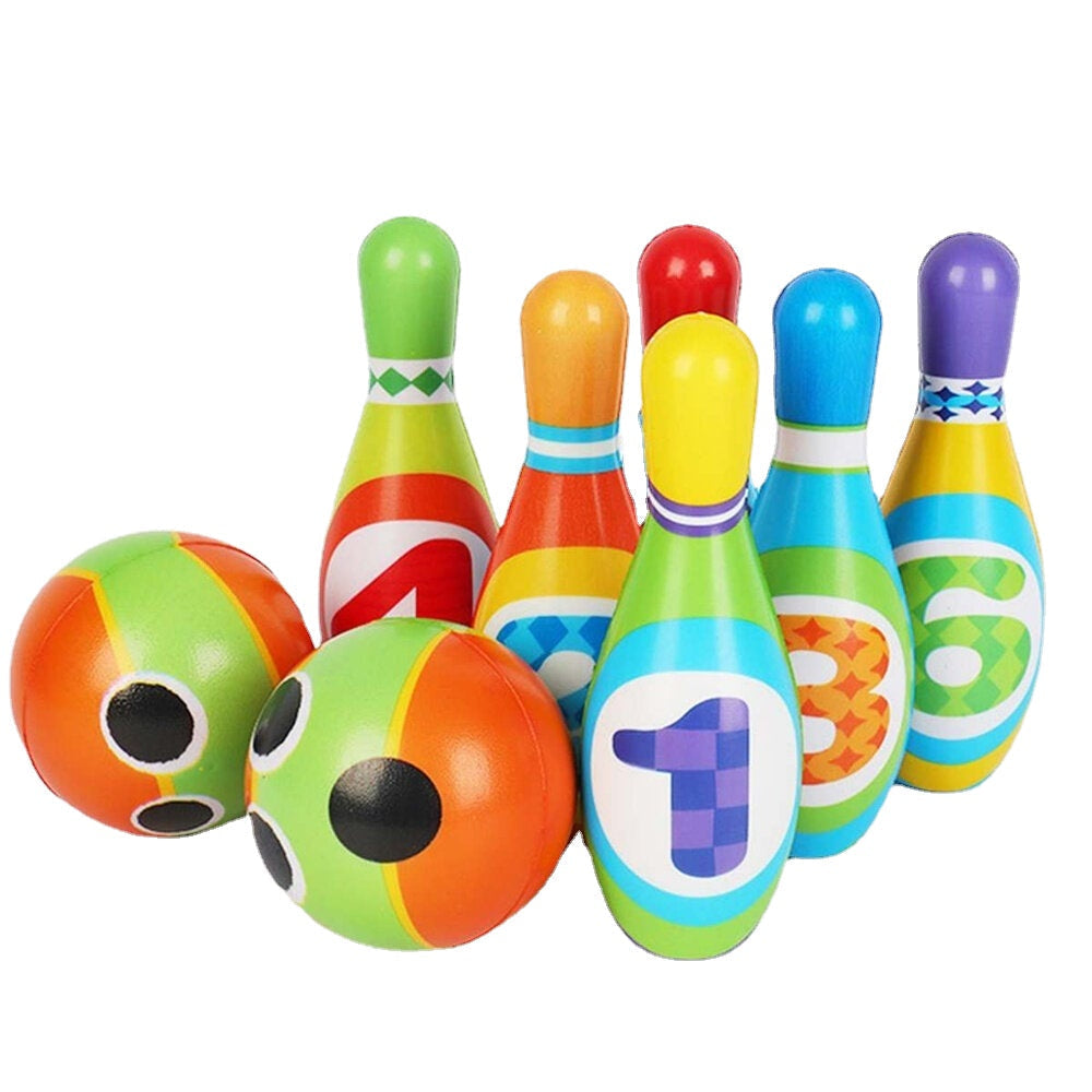12Pcs Cute Mini Bowling PU Soft Indoor Sport Play Games Safe Foam Kids Bowling Children Indoor Sport Family Funny Game Image 8
