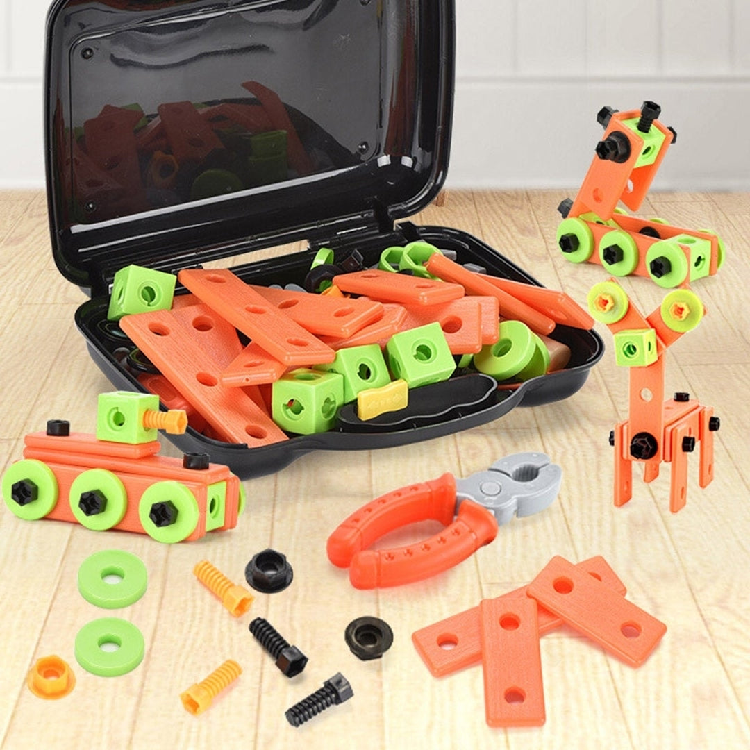13,72Pcs 3D Puzzle DIY Asassembly Screwing Blocks Repair Tool Kit Educational Toy for Kids Gift Image 4