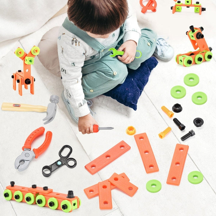 13,72Pcs 3D Puzzle DIY Asassembly Screwing Blocks Repair Tool Kit Educational Toy for Kids Gift Image 7