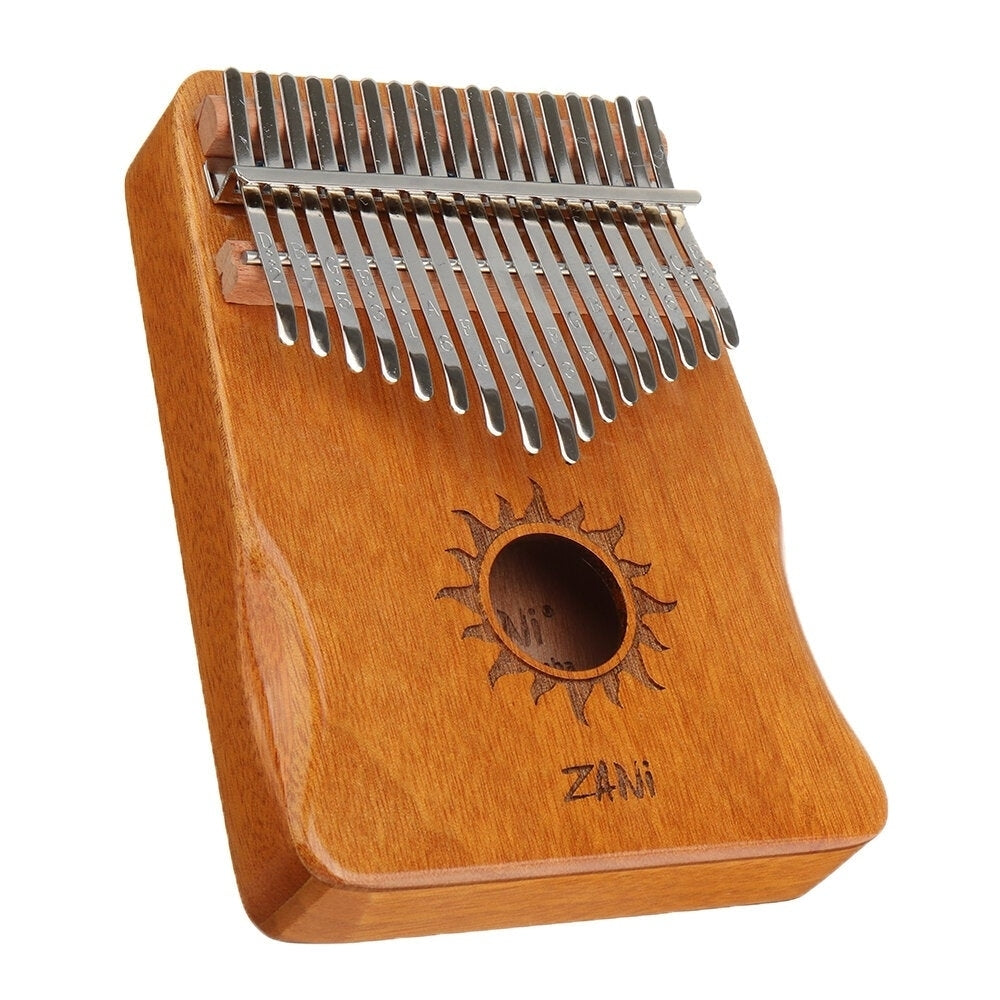 17 Key Kalimba Acacia Thumb Finger Piano Musical Gift for Music Lover,Children,Beginners Image 2