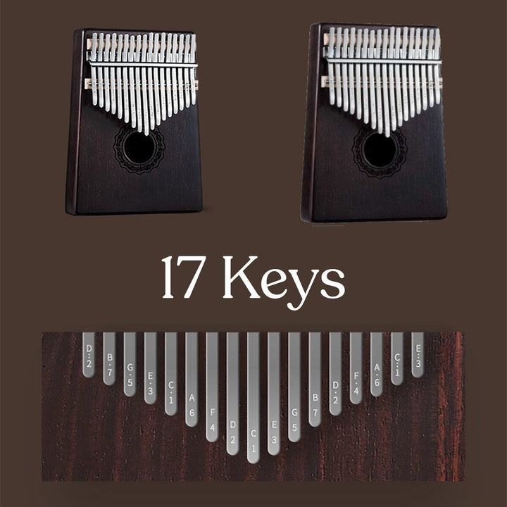 17 Keys Kalimba Finger Thumb Piano Beginner Practical Wood Muscial Instrument Image 2
