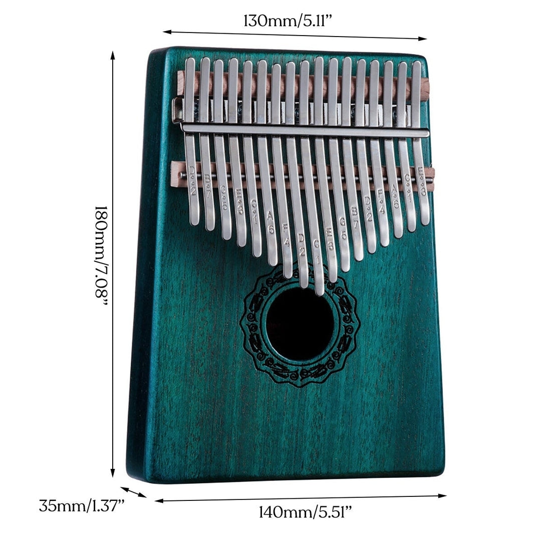 17 Keys Kalimba Finger Thumb Piano Beginner Practical Wood Muscial Instrument Image 4