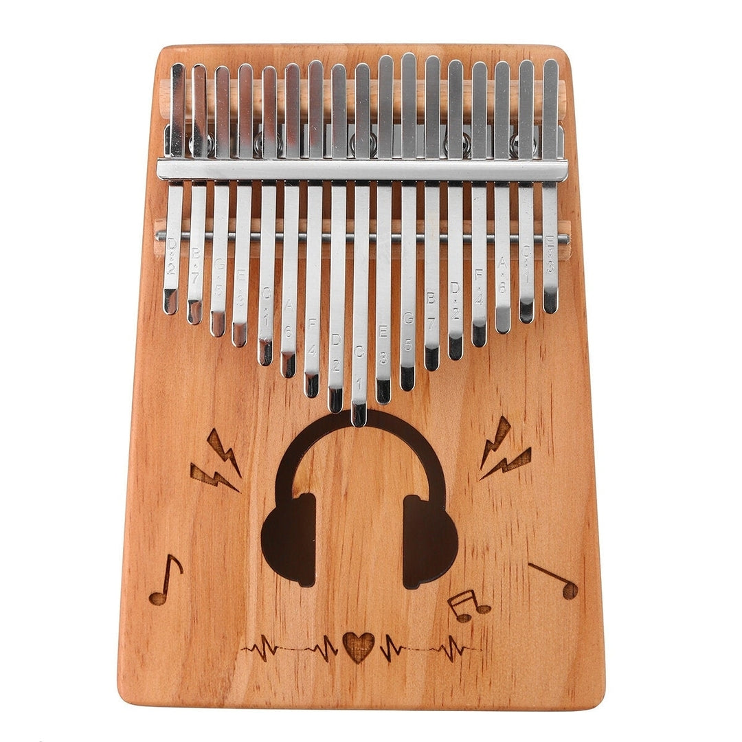 17 Key Kalimba Spruce Wood Thumb Piano Finger Musical Instrument Toy Beginner Image 1
