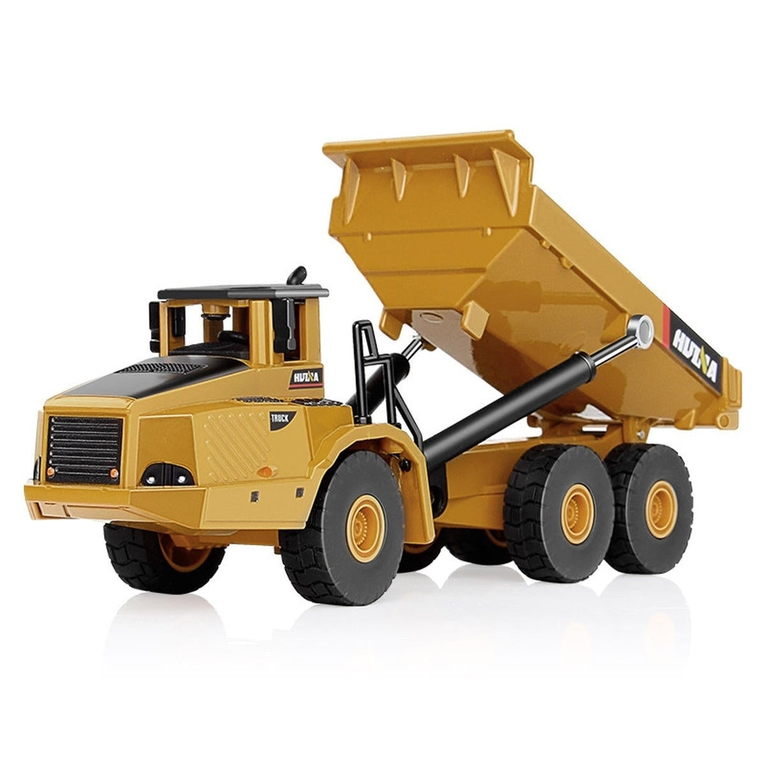 1,50 Scale Alloy Hydraulic Dump Truck Diecast Model Engineering Digging Toys Image 1